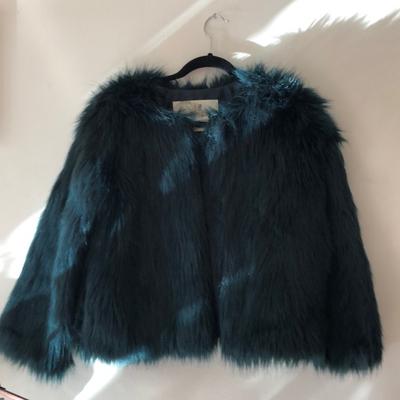 emerald fur jacket